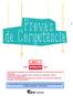 Comprovação de competência na leitura de textos em língua estrangeira Língua espanhola Prova tipo A