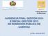 Instituto Boliviano de Metrología AUDIENCIA FINAL GESTIÓN 2014 E INICIAL GESTIÓN 2015 DE RENDICIÓN PÚBLICA DE CUENTAS