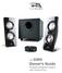 CA Owner s Guide Powered Speaker System with Control Pod