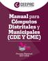Manual para Cómputos Distritales y Municipales (CDE Y CME)