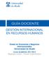 Grado en Economía y Negocios Internacionales Universidad de Alcalá Curso Académico 2011/2012 Segundo Curso Primer Cuatrimestre