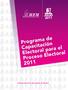 Programa de Capacitación Electoral para el Proceso Electoral 2011
