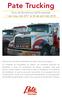 Pate Trucking. Guía de Beneficios del Empleado 1 de mayo del 2017 al 30 de abril del 2018