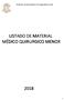 Instituto Guatemalteco de Seguridad Social LISTADO DE MATERIAL MÉDICO QUIRURGICO MENOR