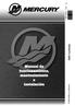 2016 Mercury Marine. Manual de funcionamiento, mantenimiento e instalación. 4/5/6 FourStroke