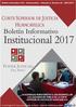 Institucional Boletín Informativo CORTE SUPERIOR DE JUSTICIA HUANCAVELICA PODER JUDICIAL DEL PERÚ