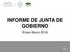 INFORME DE JUNTA DE GOBIERNO. (Enero-Marzo 2016)
