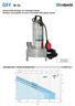 GXV 60 Hz GXV. Submersible Sewage and Drainage Pumps Bombas sumergibles de acero inoxidable para aguas sucias. Coverage chart - Campo de aplicaciones