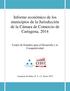 Informe económico de los municipios de la Jurisdicción de la Cámara de Comercio de Cartagena, 2014