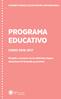 PROGRAMA EDUCATIVO CURSO Dirigido a escolares de las distintas etapas educativas de Granada y provincia