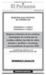 MUNICIPALIDAD DISTRITAL DE CHORRILLOS ORDENANZA N 313/MDCH ORDENANZA N 319/MDCH