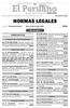 NORMAS LEGALES SUMARIO PODER EJECUTIVO. Año XXXII - Nº 13511