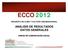 ECCO 2012 ENCUESTA DE CLIMA Y CULTURA ORGANIZACIONAL ANÁLISIS DE RESULTADOS DATOS GENERALES