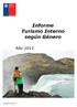 Informe Turismo Interno según Género. Año 2012