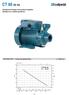 CT Hz. Peripheral Pumps with turbine impeller Bomba con rodete periférico. Coverage chart - Campo de aplicaciones CTM CT