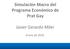 Simulación Macro del Programa Económico de Prat Gay. Javier Gerardo Milei. Enero de 2016