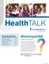 Health TALK. MississippiCAN. En esta edición. Talleres para miembros