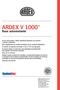 ARDEX V 1000 TM. Base autonivelante