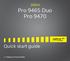 Jabra Pro 9465 Duo Pro Quick start guide
