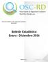Informe Estadístico sobre Seguridad Ciudadana OSC-IE 022 Boletín Estadístico Enero - Diciembre 2016