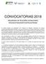CONVOCATORIAS 2018 PROGRAMA DE PEQUEÑAS DONACIONES PPD/MVOTMA/MINTUR/PNUD/FMAM