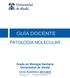 Grado en Biología Sanitaria Universidad de Alcalá Curso Académico 2017/2018 Curso 4º Cuatrimestre 1º