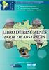 LIBRO DE RESÚMENES BOOK OF ABSTRACTS