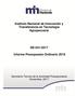 Instituto Nacional de Innovación y Transferencia en Tecnología Agropecuaria DE Informe Presupuesto Ordinario 2018