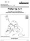 ProSpray ProSpray Operating manual Instrucciones de uso... p. 22