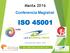 Manta 2016 Conferencia Magistral ISO 45001