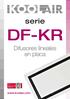 serie DF-KR Difusores lineales en placa