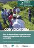 CONVOCATORIA. Ruta de Aprendizaje: organizaciones rurales protagonistas del desarrollo sostenible