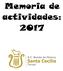 Memoria de actividades: 2017