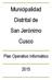 Municipalidad Distrital de San Jerónimo Cusco. Plan Operativo Informático