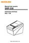 Manual del usuario SRP-330 Impresora térmica Rev. 1.06