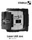 Laser LAX 200. Instrucciones