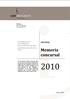 Memoria concursal INFORME. Estadística de los procedimientos concursales de empresas publicados durante el año 2010