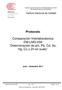 Protocolo. Comparación Interlaboratorios DM-LMQ-059 Determinación de ph, Pb, Cd, As, Hg, Cu y Zn en suelo