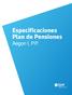 Especificaciones Plan de Pensiones. Aegon I, P.P.