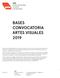 BASES CONVOCATORIA ARTES VISUALES 2019