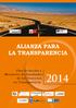 ALIANZA PARA LA TRANSPARENCIA. Plan de Acción y Monitoreo de Resultados de los Proyectos en Transparencia
