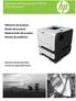 Impresoras HP LaserJet serie P3010 Guía del usuario