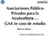 Asociaciones Público- Privadas para la Acuicultura. GAA in caso de estudio