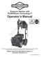 Pressure Washer with POWERflow+ Technology Operator s Manual
