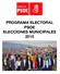 PROGRAMA ELECTORAL PSOE ELECCIONES MUNICIPALES 2015
