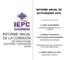 INFORME ANUAL DE LA COMISIÓN DE CAPACITACIÓN ELECTORAL Y EDUCACIÓN CÍVICA INFORME ANUAL DE ACTIVIDADES 2015