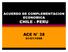 ACUERDO DE COMPLEMENTACION ECONOMICA CHILE - PERU ACE N 38 01/01/1998