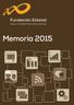 Memoria MEMORIA 2015 Fundación Estatal para la Formación en el Empleo