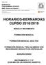 HORARIOS-BERNARDAS CURSO 2018/2019