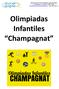 Olimpiadas Infantiles Champagnat